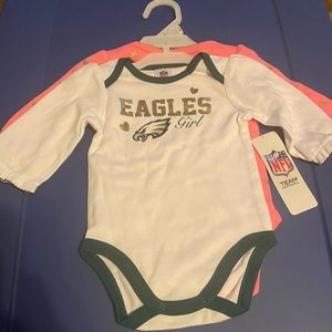 New NFL Eagles Infant Girls Onesie 0-3 months
